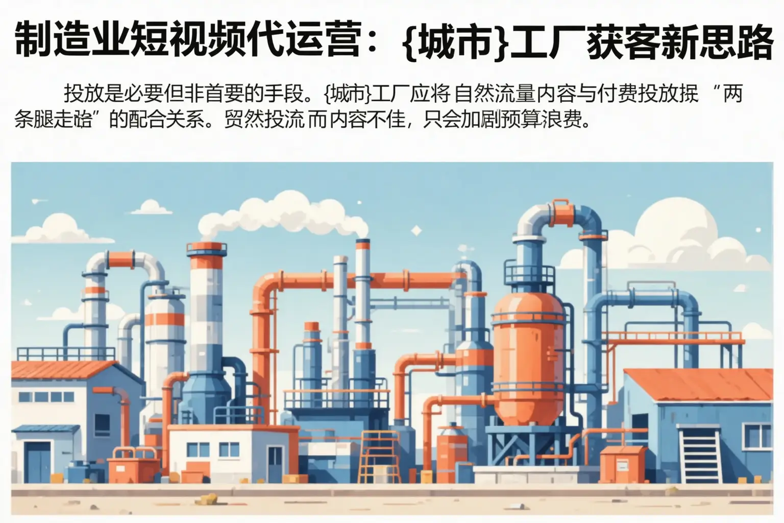 制造业短视频代运营:平定工厂获客新思路